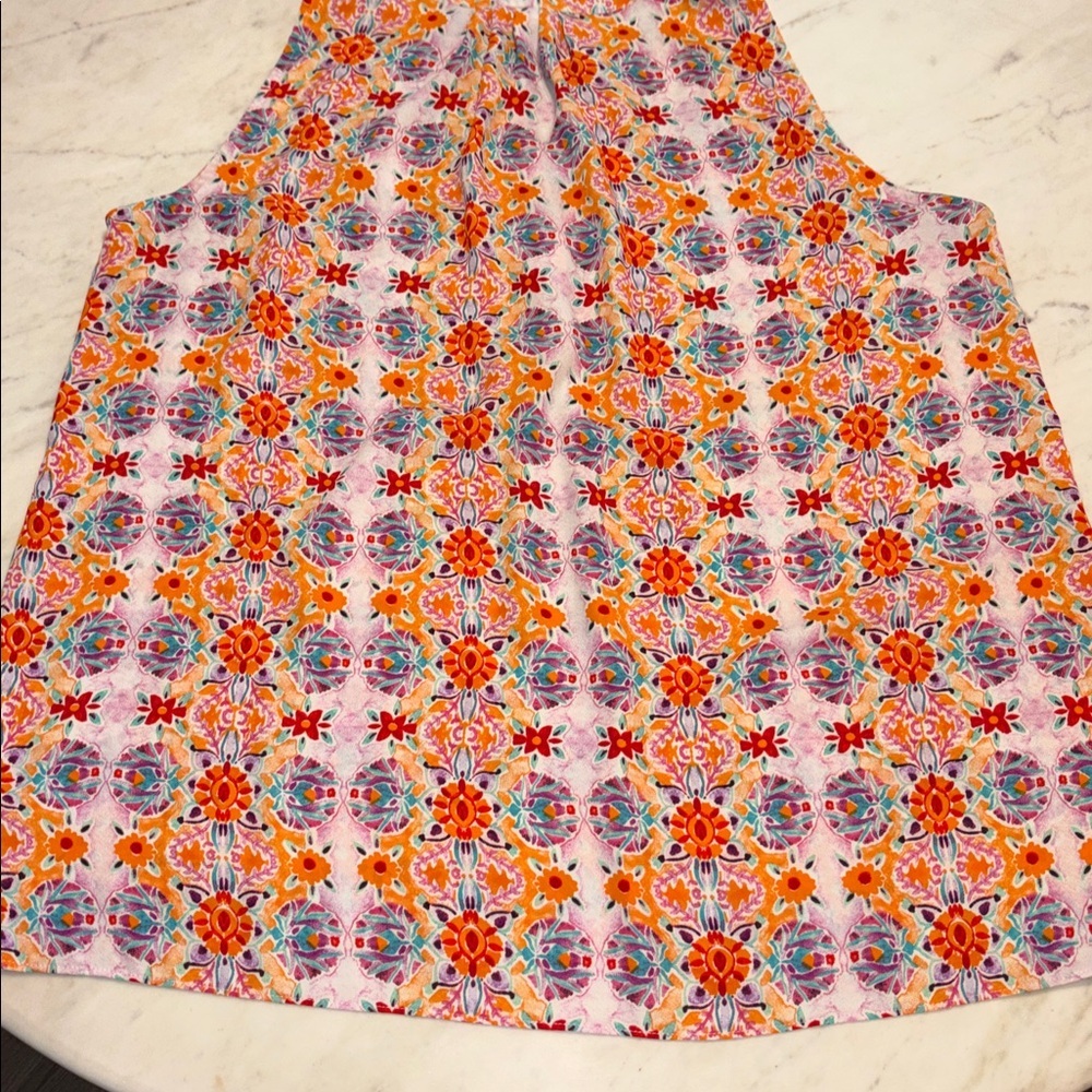 Adrienne Vittadini Multicolor Floral Blouse size XL - Picture 6 of 7
